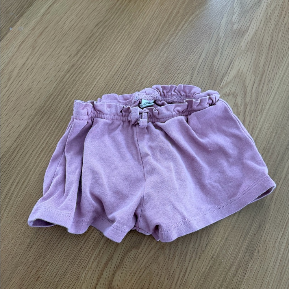 Colored Organics ruffled shorts